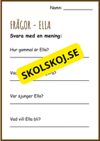 Läsförståelse - Enkel