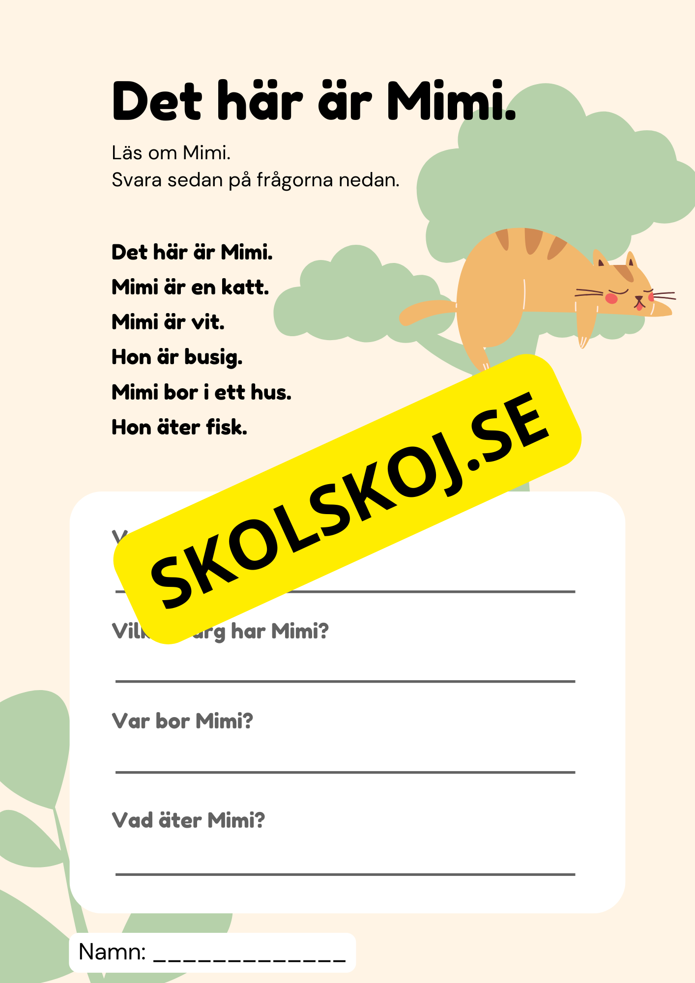 Läsförståelse - Lättläst