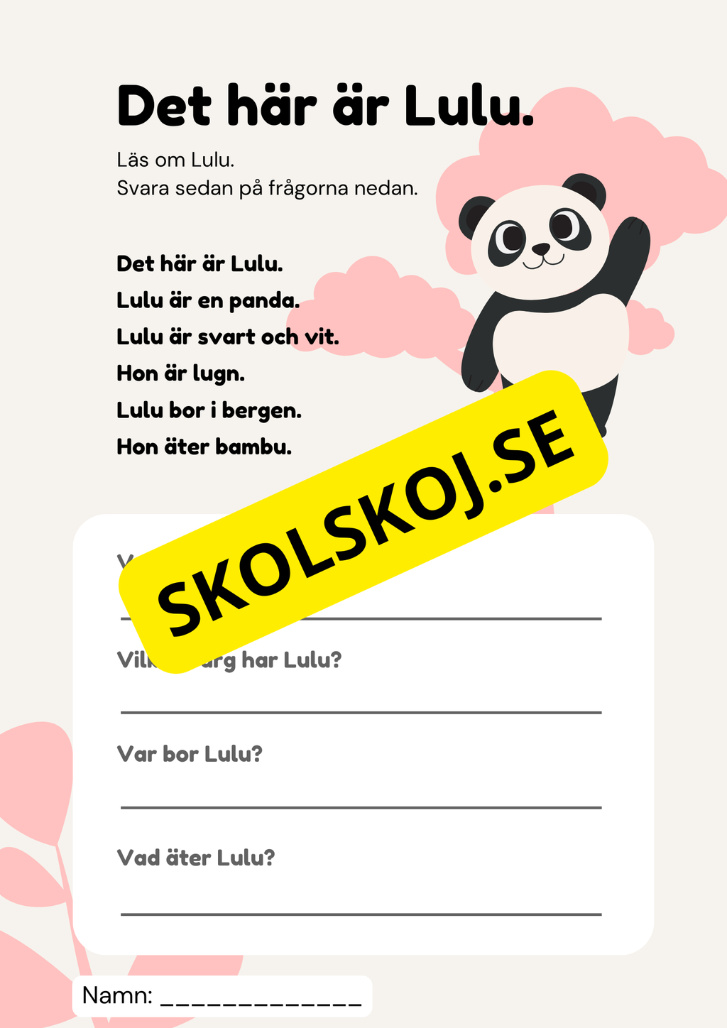 Läsförståelse - Lättläst