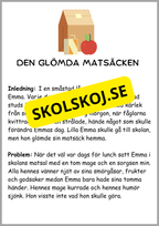 Läsförståelse - 8 sagor (24 sidor)