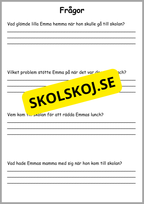 Läsförståelse - 8 sagor (24 sidor)