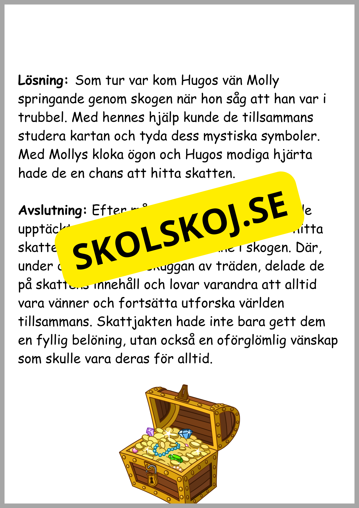Läsförståelse - 8 sagor (24 sidor)