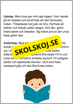 Läsförståelse - 8 sagor (24 sidor)