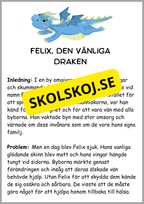Läsförståelse - 8 sagor (24 sidor)
