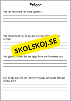 Läsförståelse - 8 sagor (24 sidor)