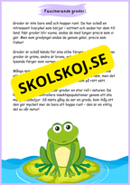 Läsförståelse årskurs 3 - 4