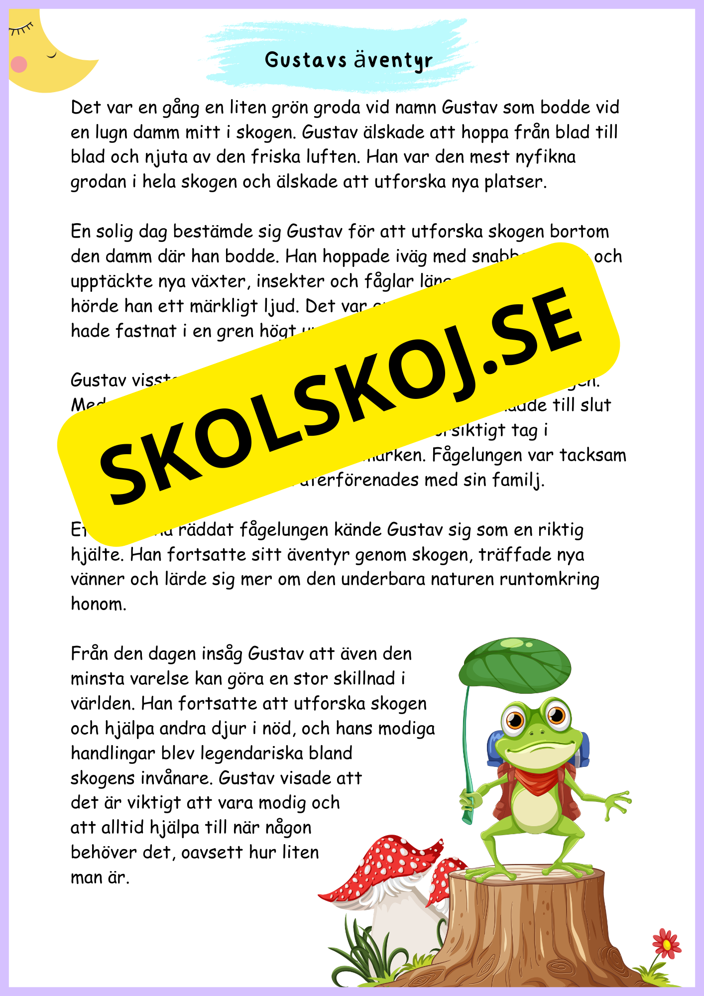 Läsförståelse årskurs 3 - 4