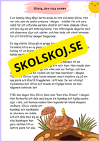 Läsförståelse årskurs 3 - 4