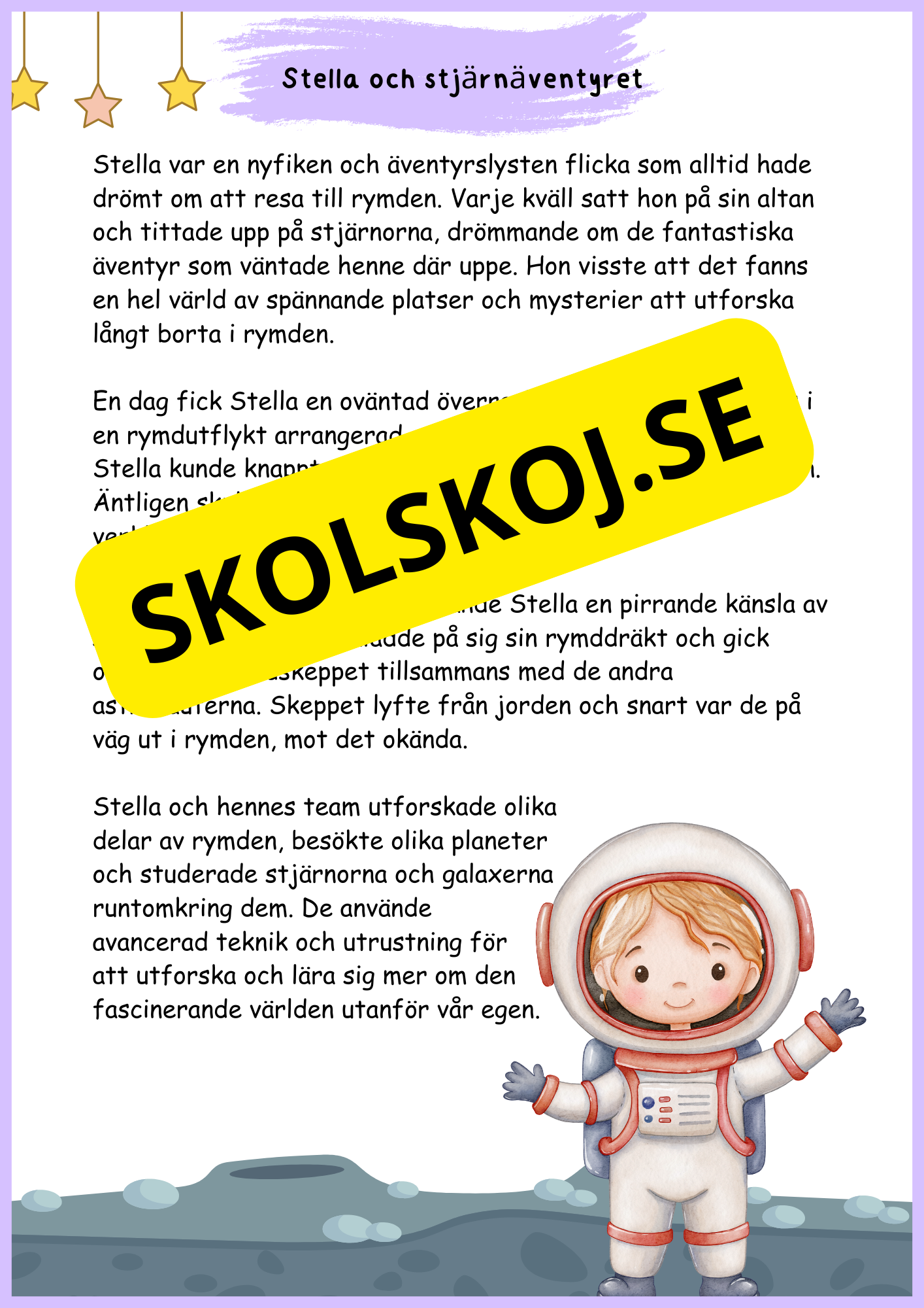 Läsförståelse årskurs 3 - 4