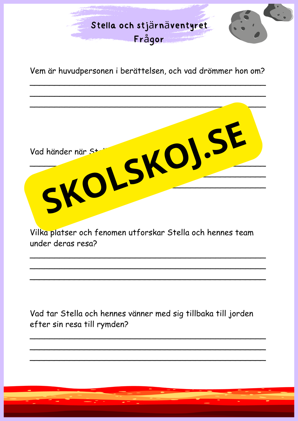 Läsförståelse årskurs 3 - 4