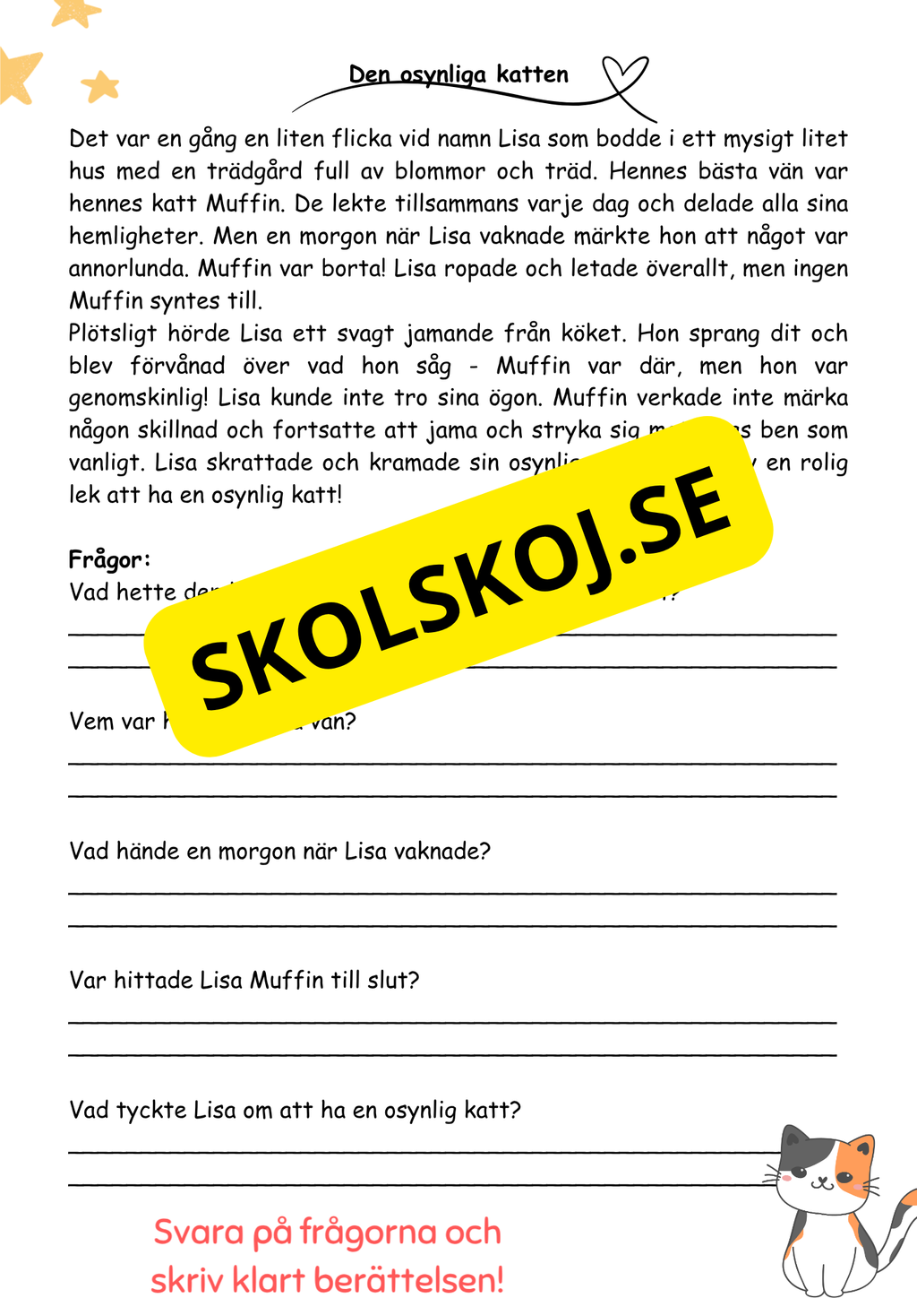 Läs och skriv – Fantasifulla berättelser