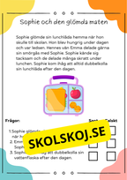 Läsförståelse sant eller falskt: 10 korta berättelser