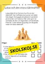 Läsförståelse sant eller falskt: 10 korta berättelser