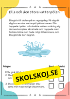 Läsförståelse sant eller falskt: 10 korta berättelser