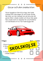 Läsförståelse sant eller falskt: 10 korta berättelser