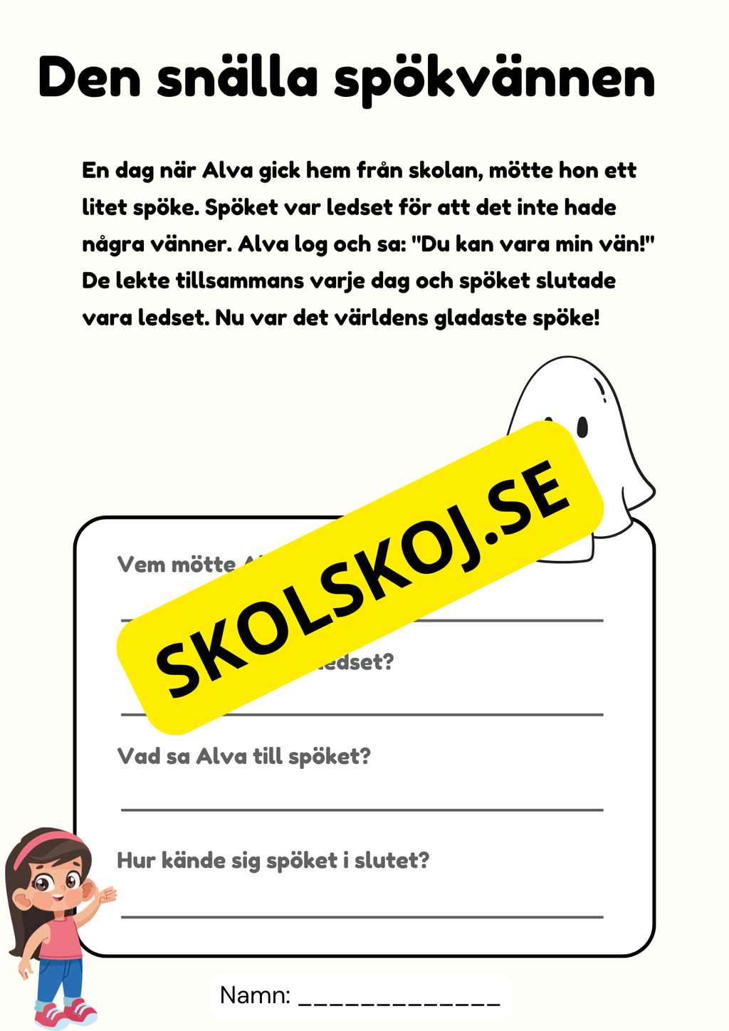 Läskig läsning - Läsförståelse - Årskurs 2 - 3