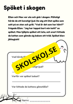 Läskig läsning - Läsförståelse - Årskurs 2 - 3
