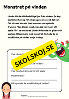 Läskig läsning - Läsförståelse - Årskurs 2 - 3