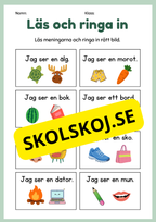 Läs och ringa in