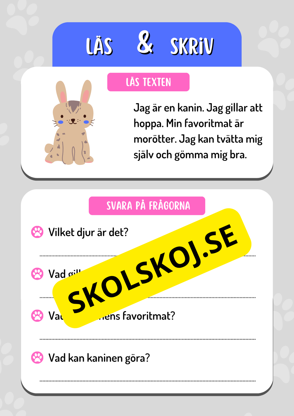 Läs och skriv - Häfte