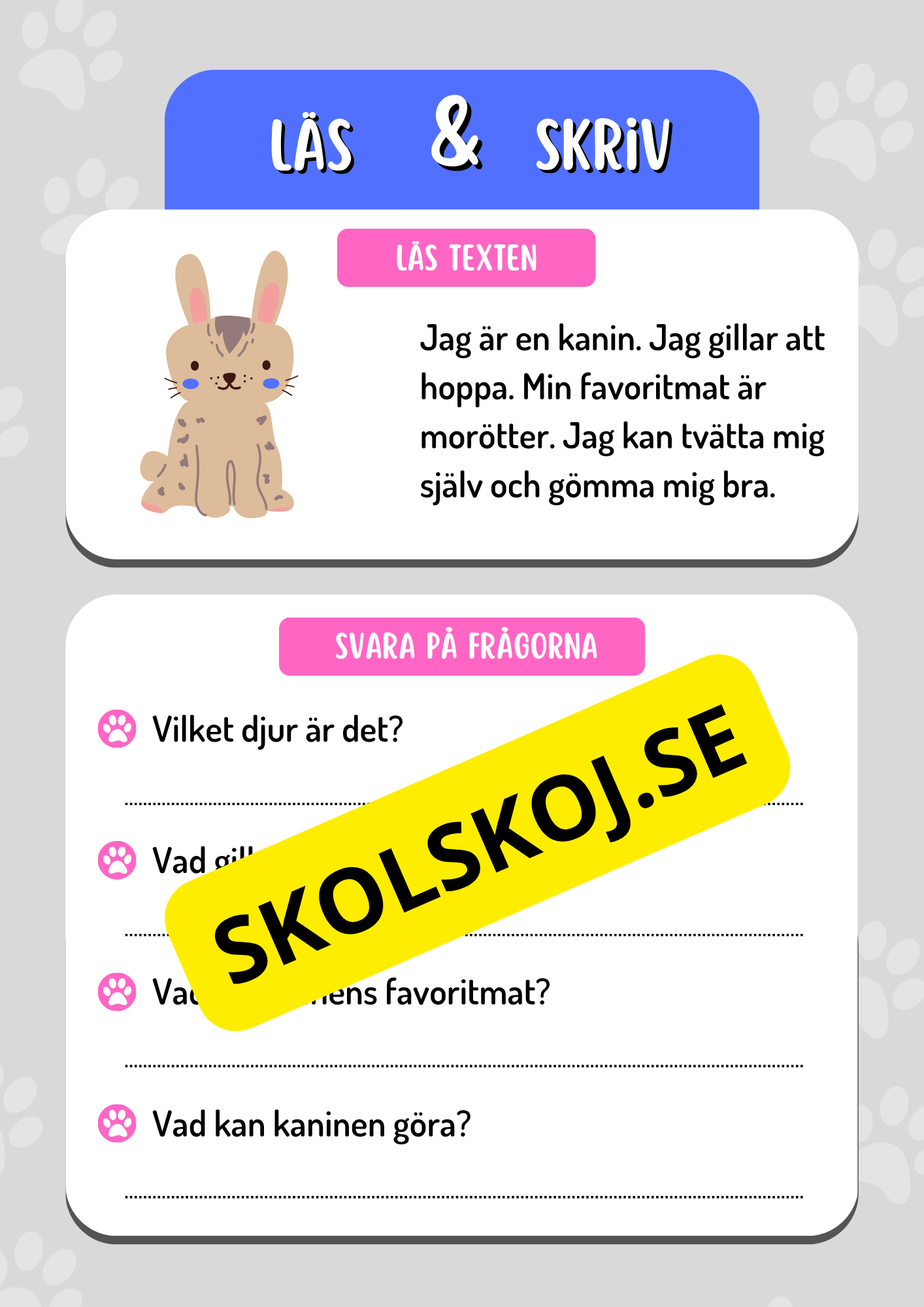 Läs och skriv - Häfte