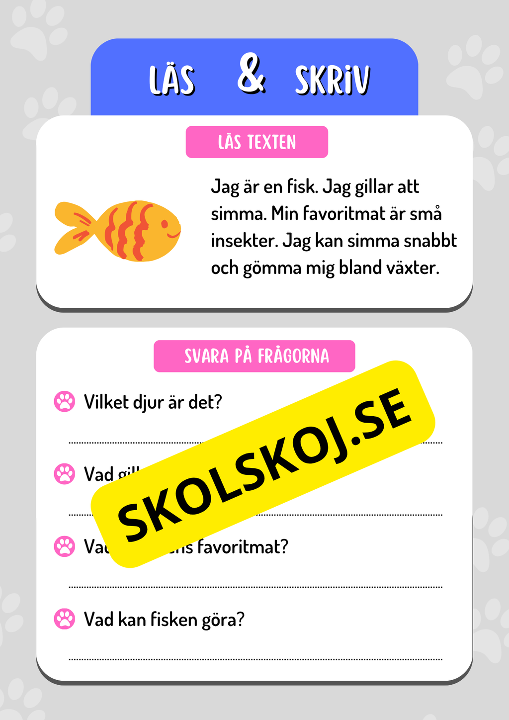 Läs och skriv - Häfte