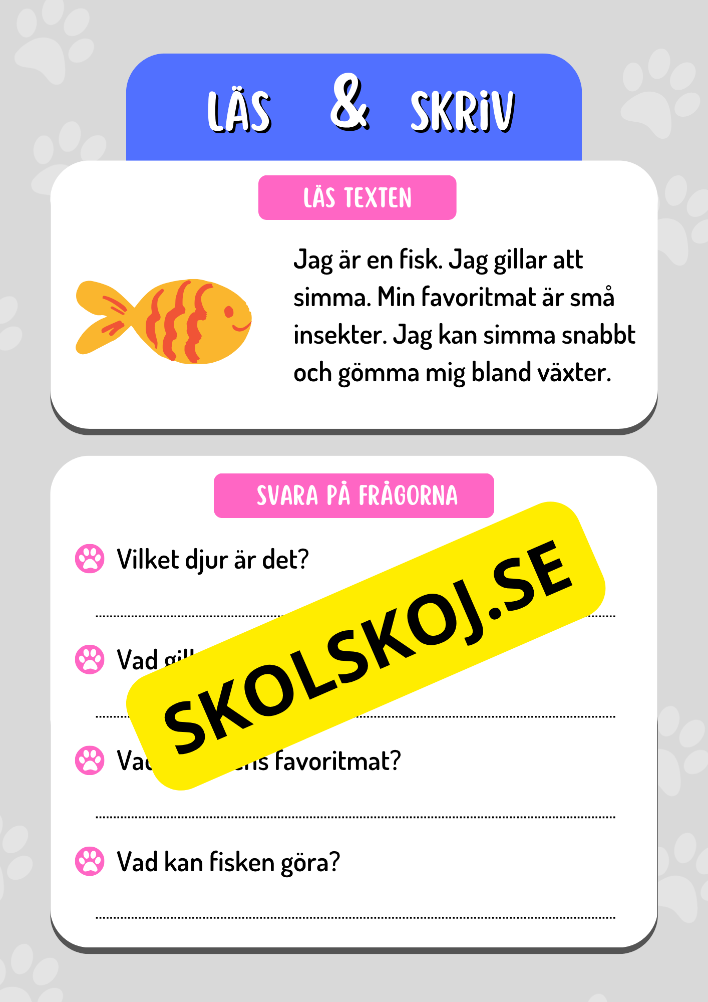 Läs och skriv - Häfte