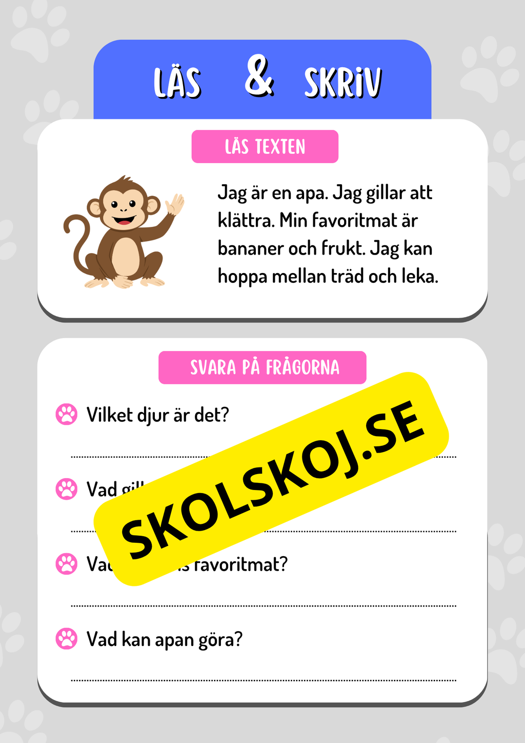Läs och skriv - Häfte