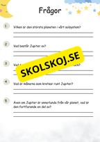 Lätta fakta om Jupiter - Läsförståelse