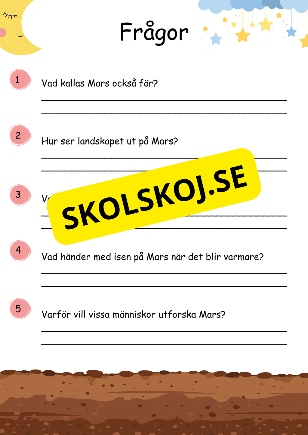 Lätta fakta om Mars