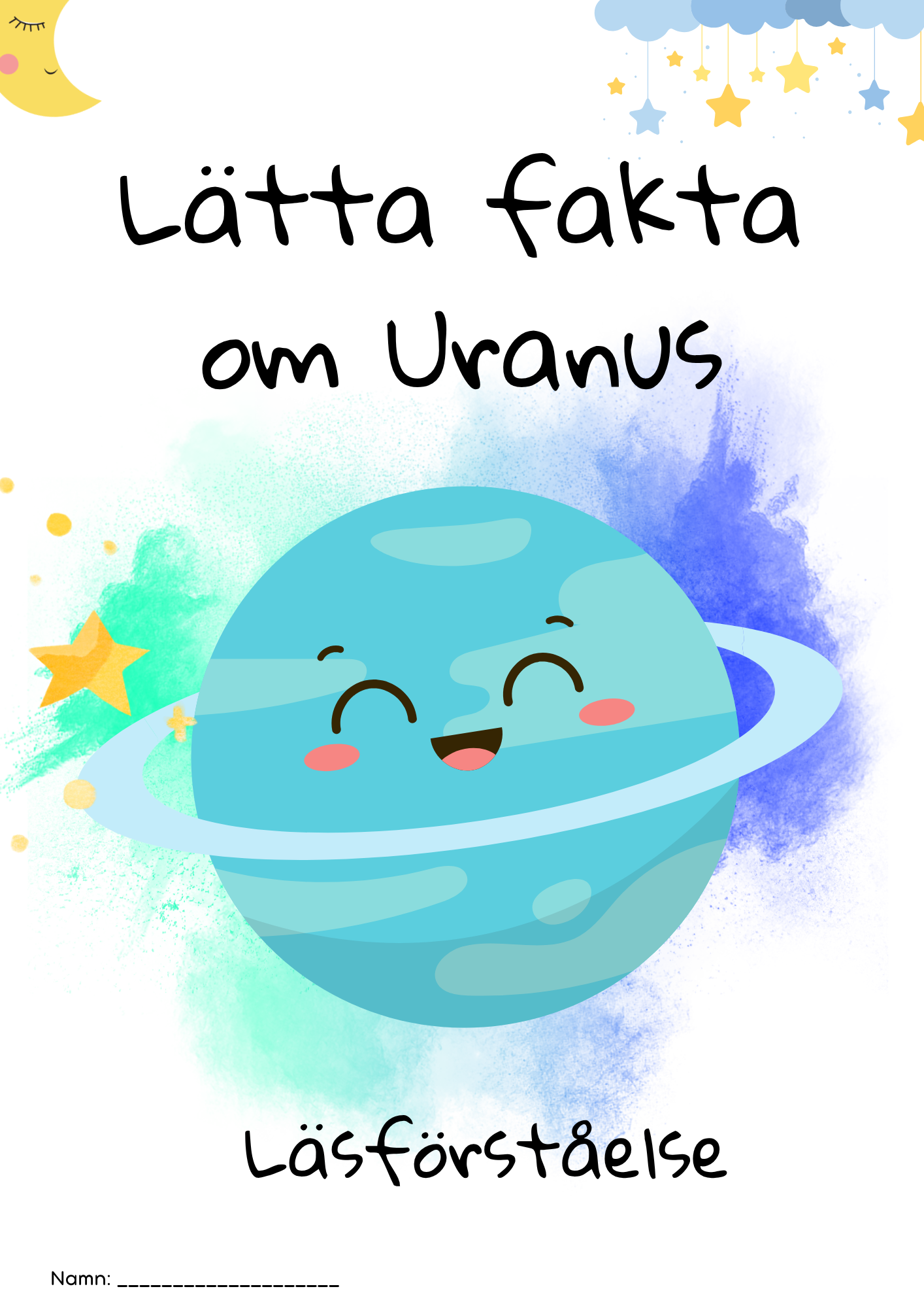 Lätta fakta om Uranus - Läsförståelse