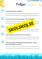 Lätta fakta om Uranus - Läsförståelse