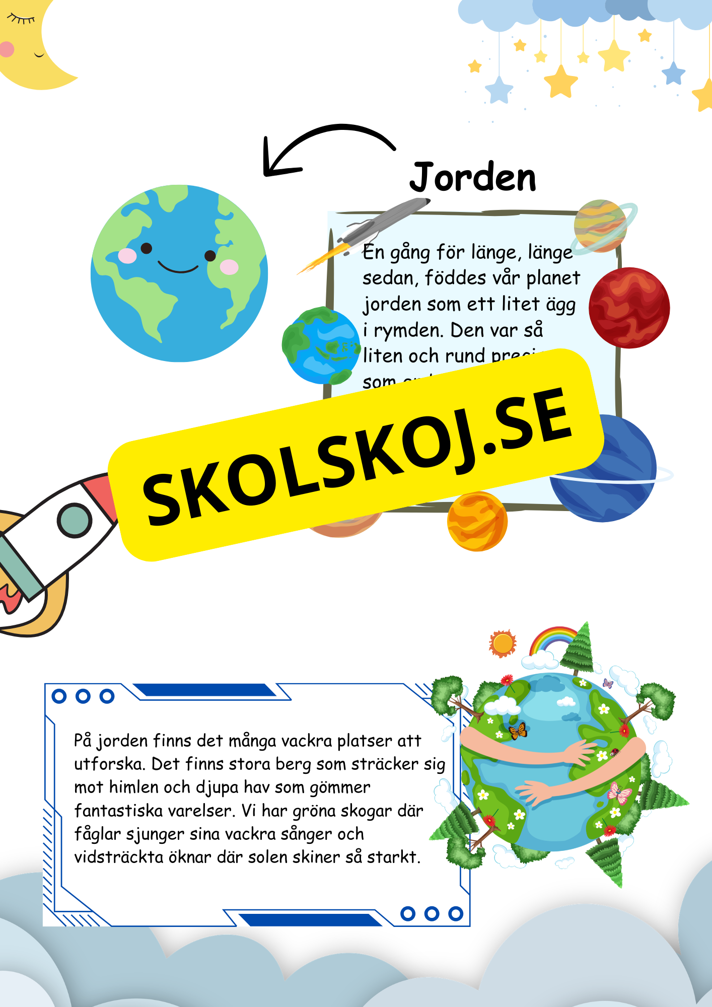 Lätta fakta om jorden - Läsförståelse