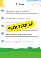 Lätta fakta om jorden - Läsförståelse