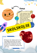 Lätt fakta om Venus - Läsförståelse