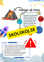 Lätt fakta om Venus - Läsförståelse
