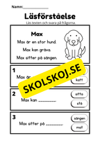 Lättläst: Läsförståelse