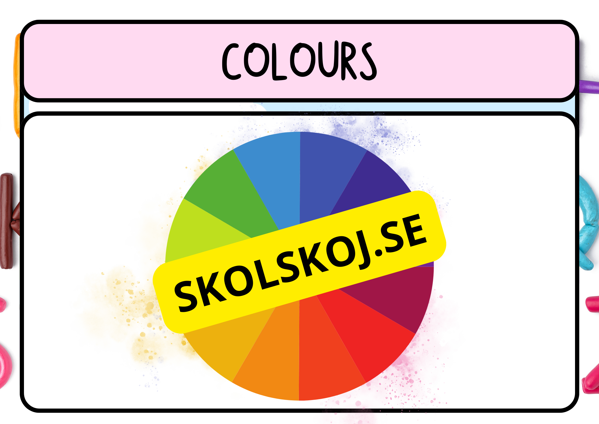 Learn the colours - Engelska