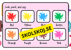 Learn the colours - Engelska