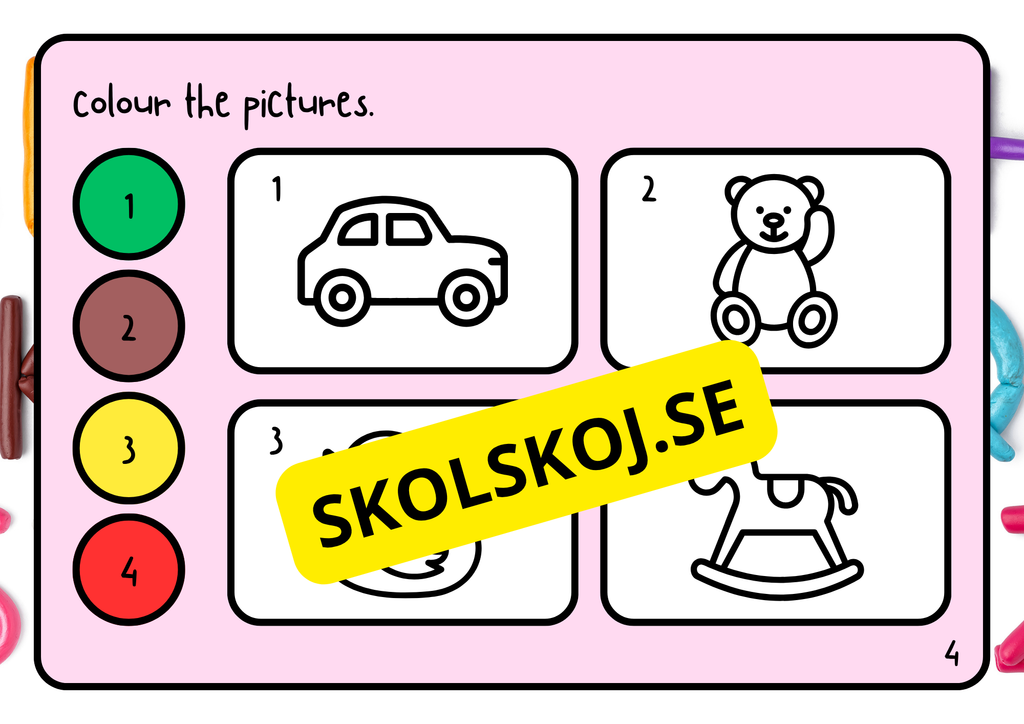 Learn the colours - Engelska