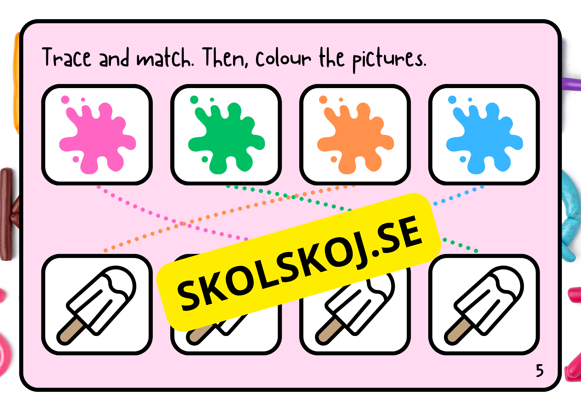 Learn the colours - Engelska