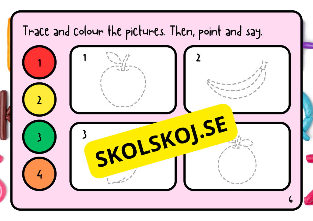 Learn the colours - Engelska