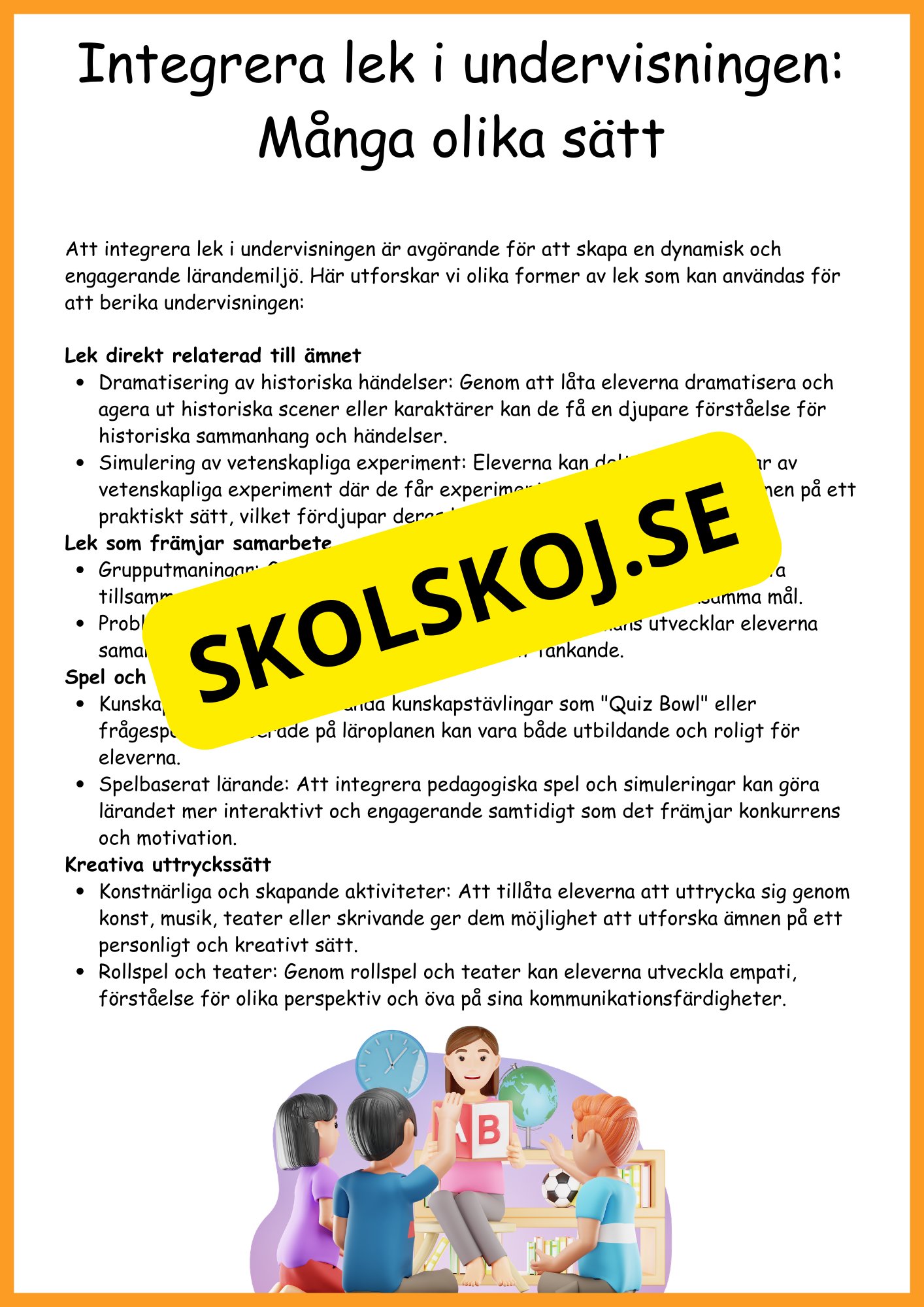 Lek i undervisningen