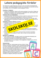 Lek i undervisningen