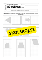 Lek med geometri: Uppgifter om rotation, spegling och translation - Åk 5 - 6