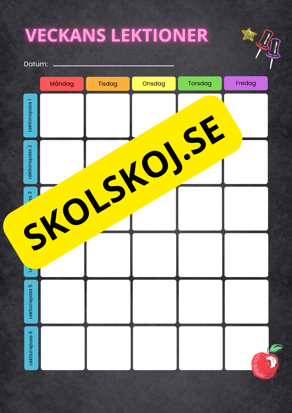 Lektionsplanering