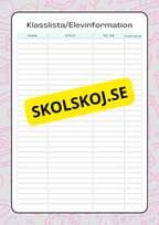 Lektionsplanering för klasslärare - Redigerbar (29 sidor)