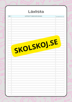 Lektionsplanering för klasslärare - Redigerbar (29 sidor)