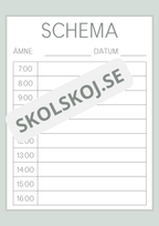 Lektionsplanering för vikarie