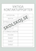 Lektionsplanering för vikarie